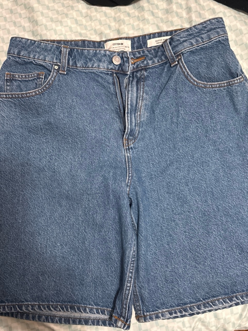 Cotton On Light Blue Boyfriend Jeans Shorts